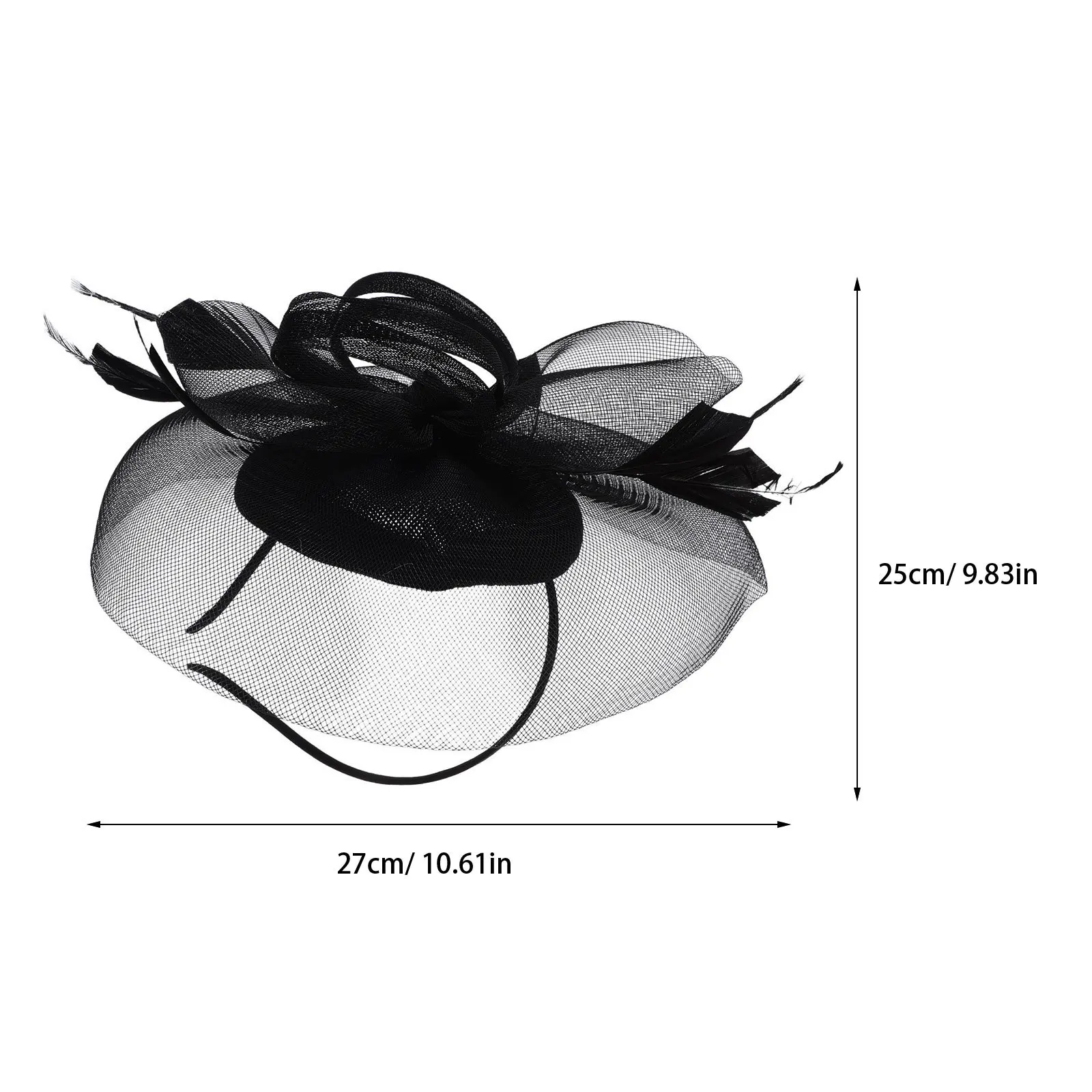 قبعة عقال نسائية أنيقة بنمط شبكي من الشاش خفيفة الوزن ومريحة لحفلات الزفاف والولائم والملابس اليومية