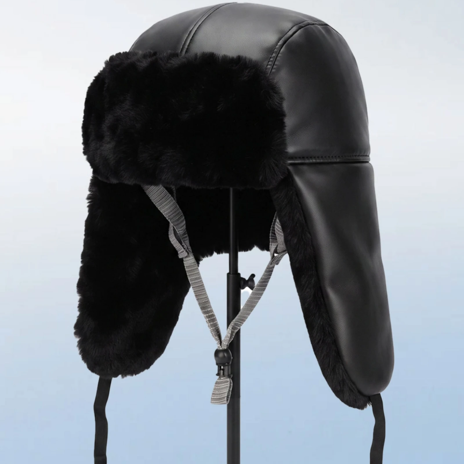 Winter Hard Hat Full-Coverage Cold-Weather Work Helmet with Furry Sporty Winter Safety Helmet with Ear Flaps Impact Resistant