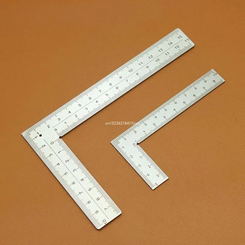 Stainless Steel Framing Square Ruler 90 Degree Scale Ruler Double Side Ruler Measuring Layout Tool for Woodworker Dropship