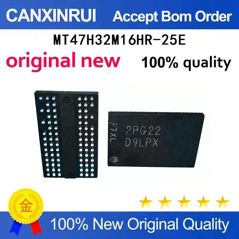 

(5-100 Pieces) D9LPX MT47H32M16HR-25E: G brand new BGA