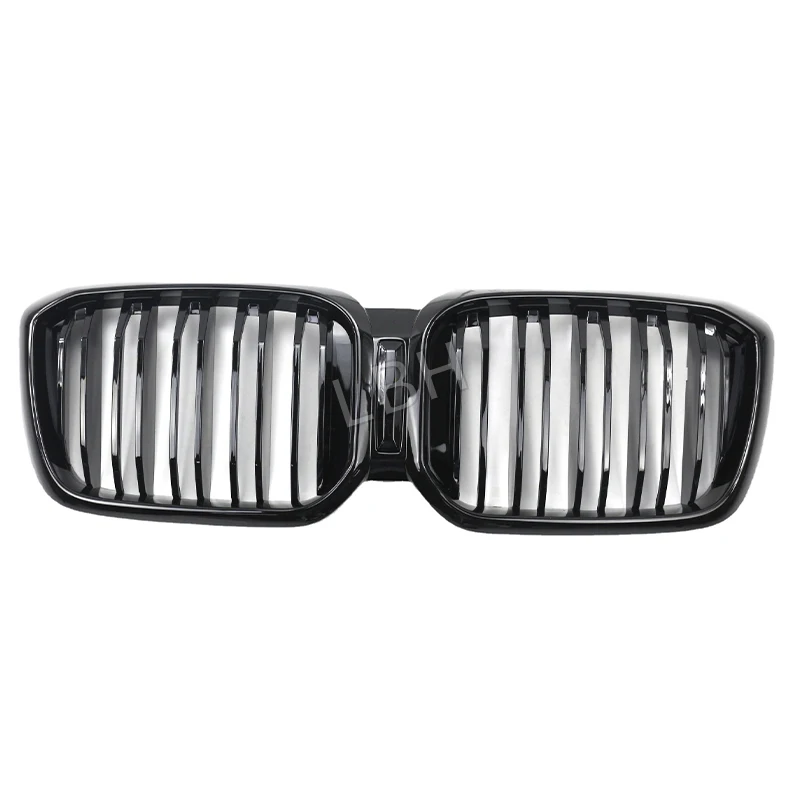 

fit for 2022+BMW X3 X4 G01 G02 Lci ABS double bar bright black Front bumper Grille Grill Air Intake Radiator ventilation grid