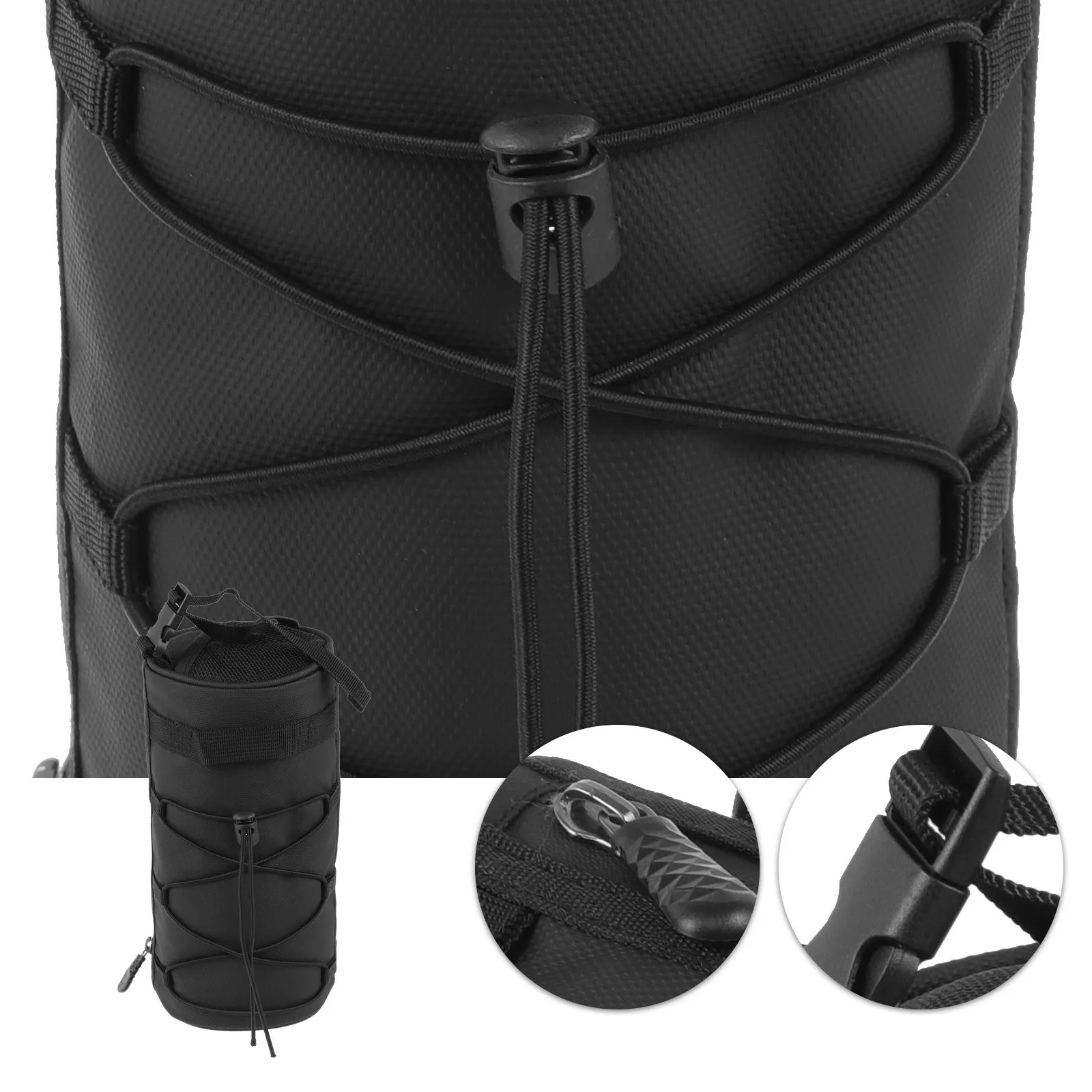 

Bicycle Handlebar Bag Waterproof Mountain Bike Front Bag Nylon Material Spacious Interior for Mobile Phones Glasses Earphones