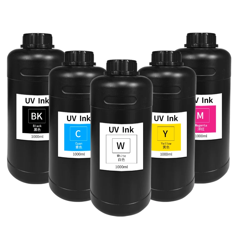 Garrafa de tinta UV para Ricoh, Compatível para Ricoh, Impressora, UV, G4, G5, 1000ml