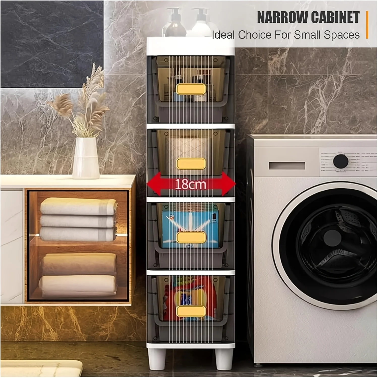 3-tier ultra-slim plastic stor - огляд і ціна Next Home Bathroom Unit