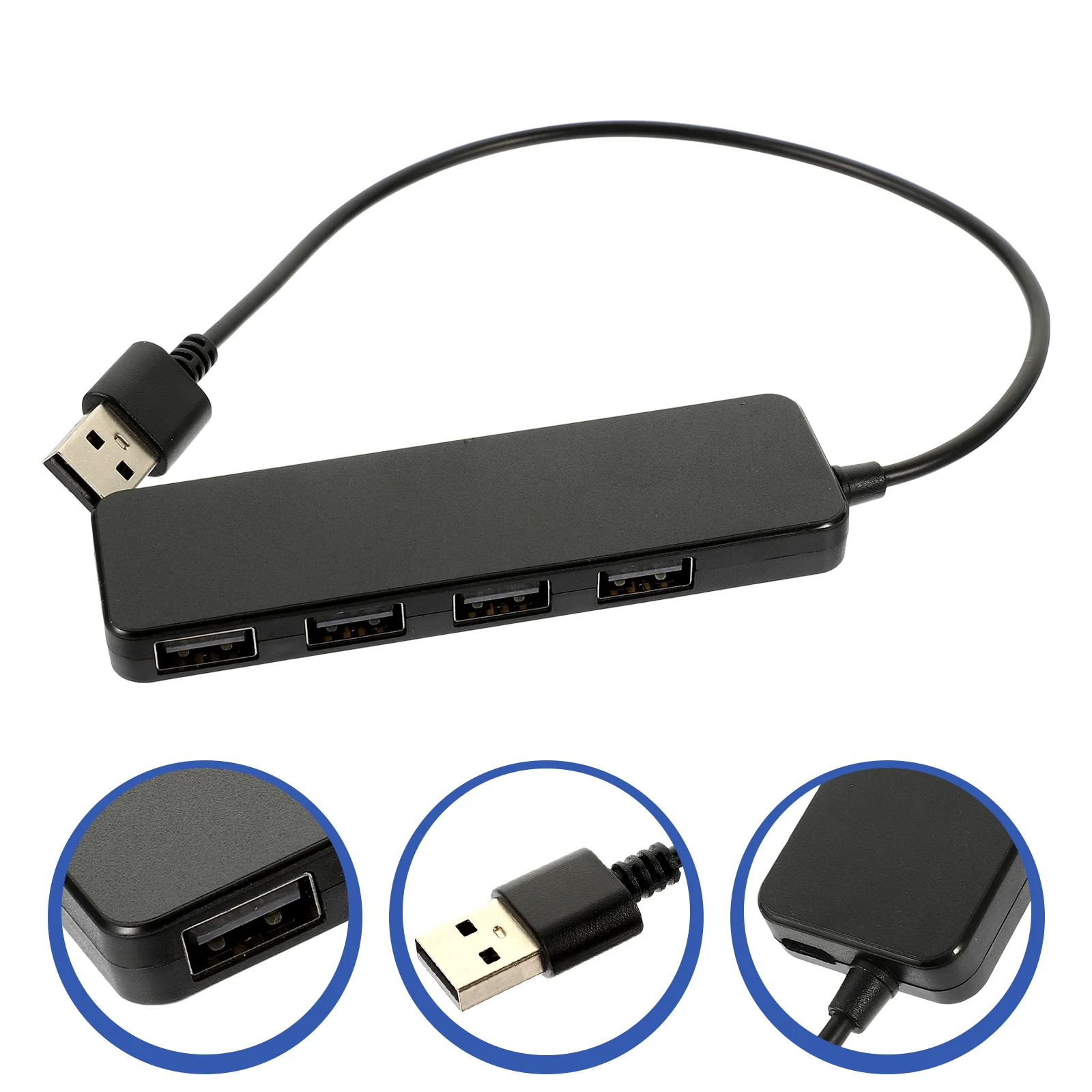 Additional USB Ports for Laptops 4 Hub Computers Extension Cord Y Splitter Short