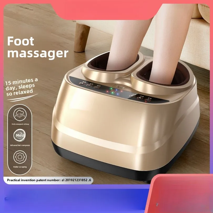 Automatic Foot Therapy Machine Foot Massager Acupoint Kneading Heating Airbag Household Electric Press