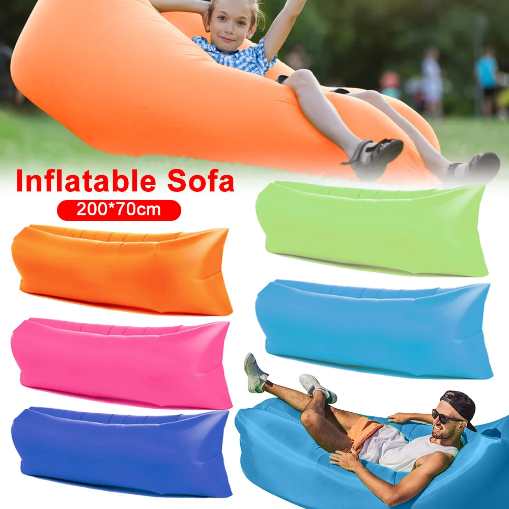 Inflatable Lounger Inflatable Bed Portable Couch for Outdoor Party Camping Music Festival Christmas gift