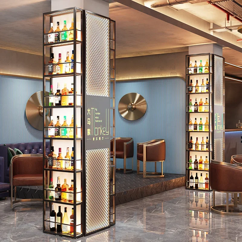 Gabinete de vino, barra de cristal, exposiciones de sala de estar de lujo, exhibición de pared, almacenamiento moderno, juegos de muebles de jardín, estante esquinero para el hogar y exteriores