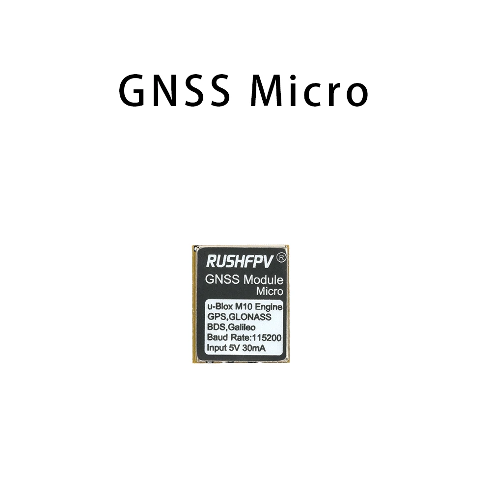 

RUSHFPV GNSS Micro M10 GPS Module 10HZ Rate Built-in Ceramic Antenna for RC FPV Freestyle Drone DIY Parts