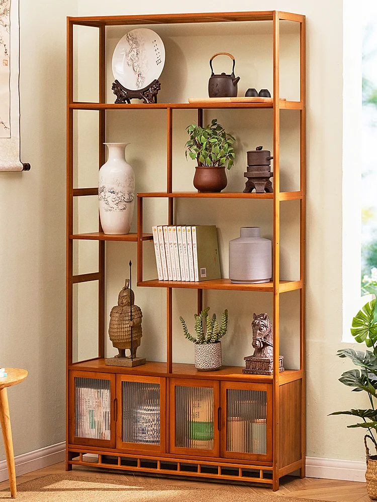 

Bogu rack Solid wood Chinese tea cabinet Shelf Tea shelf Tea room shelf