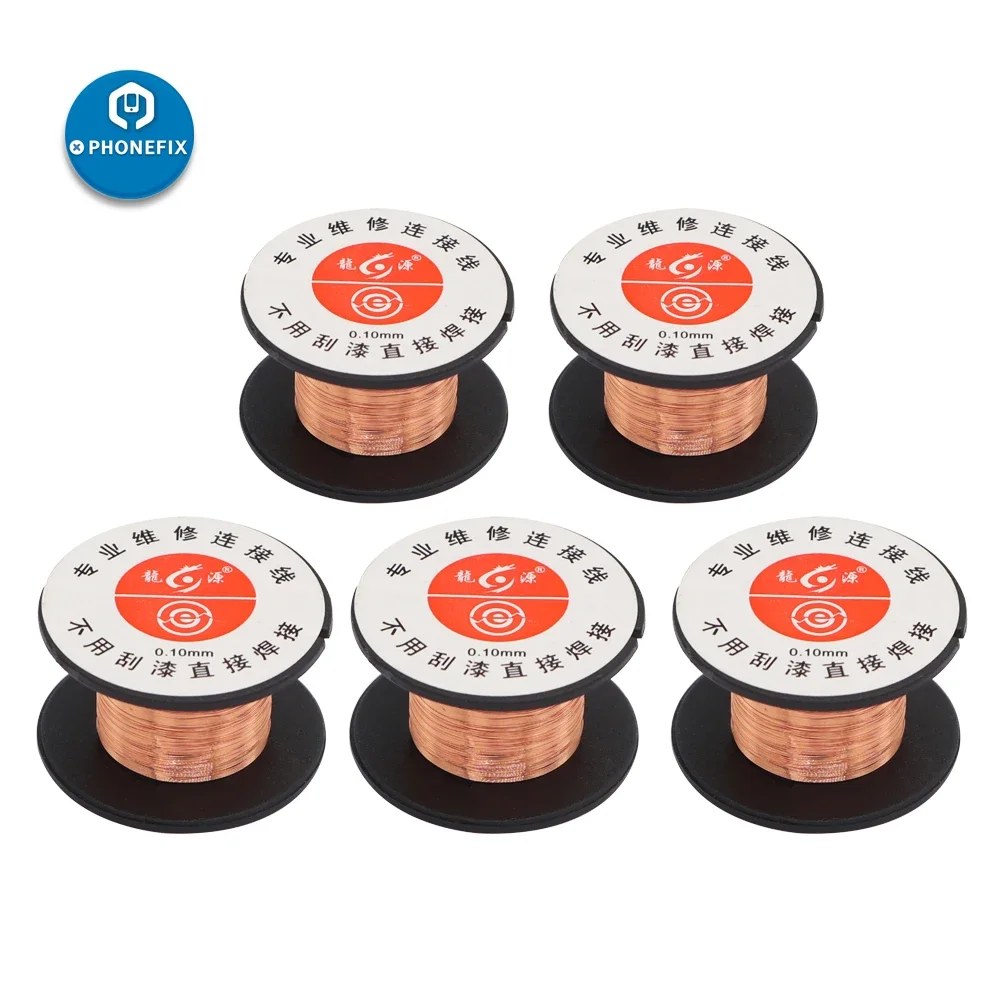 

0,1 мм медный провод для пайки, вспомогательная линия для ремонта компьютера, телефона, материнской платы, эмалированный провод, инструмент для пайки печатной платы