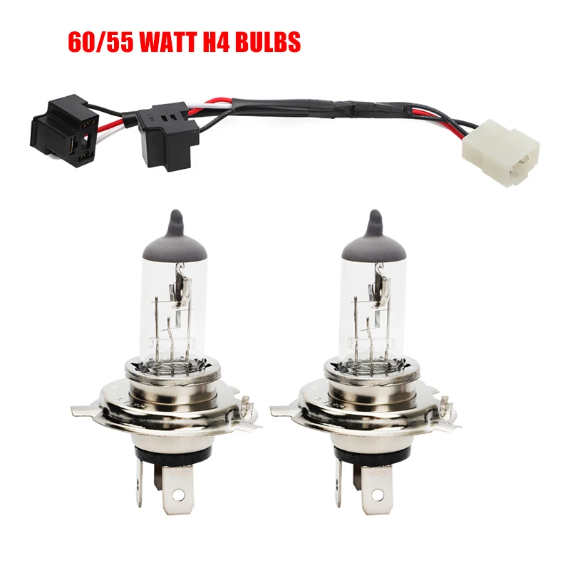 For Yamaha Zuma 125 Dual Headlight Wiring Harness with 60/55 Watt H4 Bulbs 2009 2010 2011 2012 2013 2014 2015 Motorcycle Parts