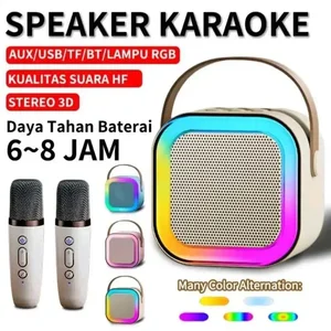 Bluetooth K12 Karaoke Machine, Portable 5.3 PA Speaker System, 1-2 Wireless Microphones, Singing Family House, Kids Gifts 6 Main Sales Sound Box - №6
