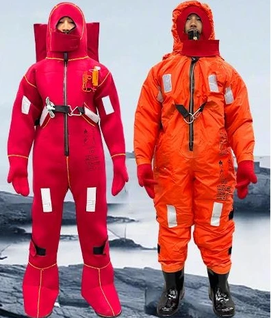 Marine immersion insulation suit type I type II life-saving warmth and cold-proof one-piece buoyancy