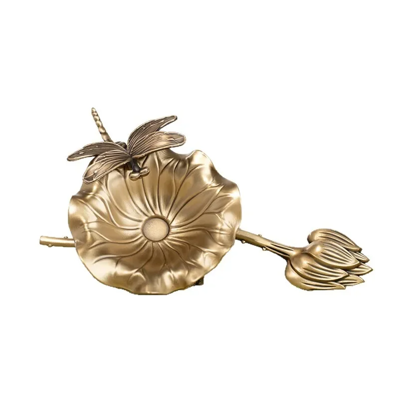 Large Copper Pen Wash Basin Traditional Chinese Calligraphy Ink Pool Water Tank for Four Treasures of Study Desktop Ornament