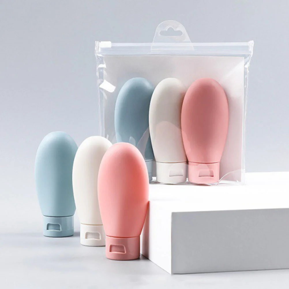 

3 Pcs Hair Shampoo Squeeze Bottle Lotion Silicone Bottles Travel Container Leakproof Containers Toiletries Sample