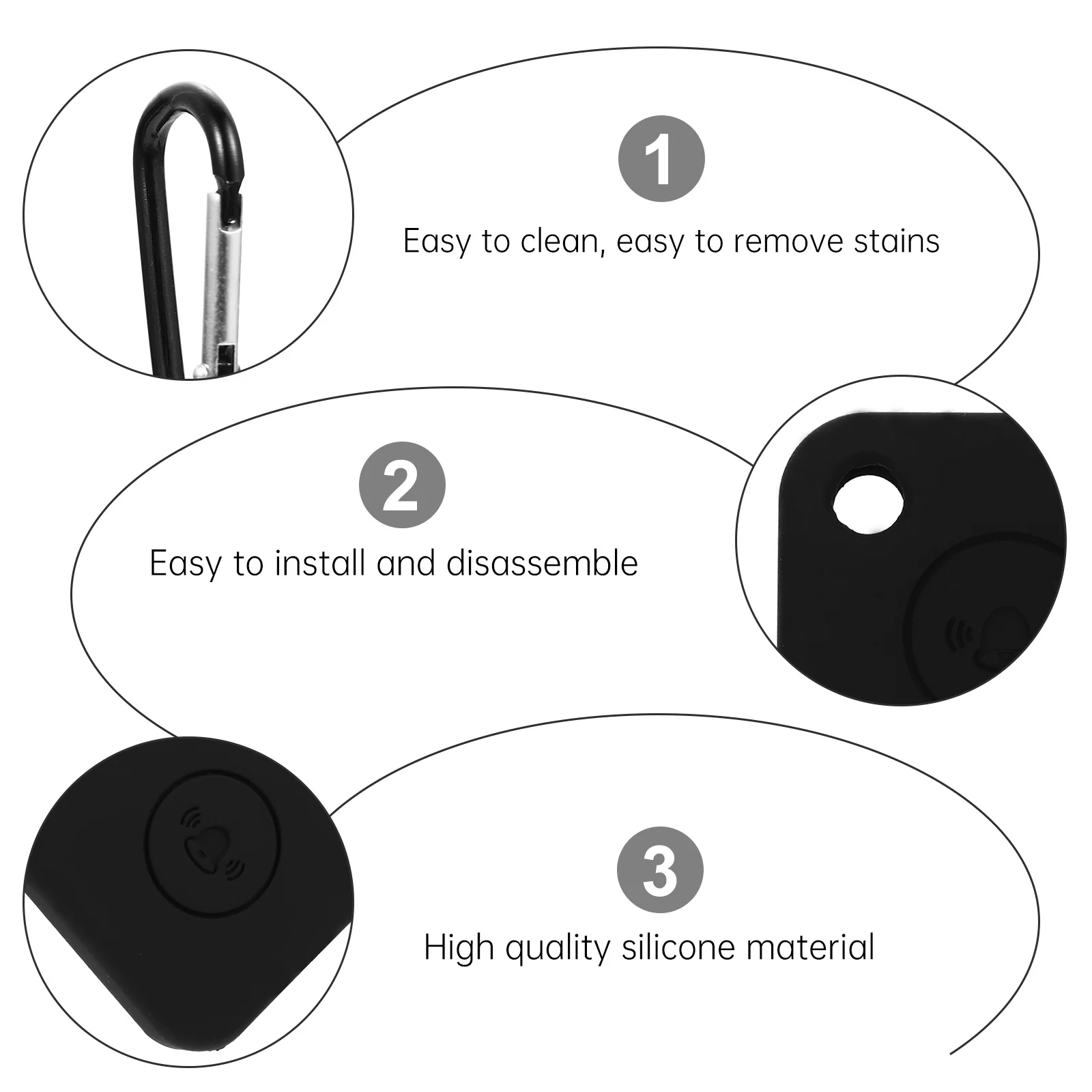 

Smart Tracer Protective Case Compatible for Tile Mate Silicone Anti-Scratch Cover Portable Sleeve Protective Keychain