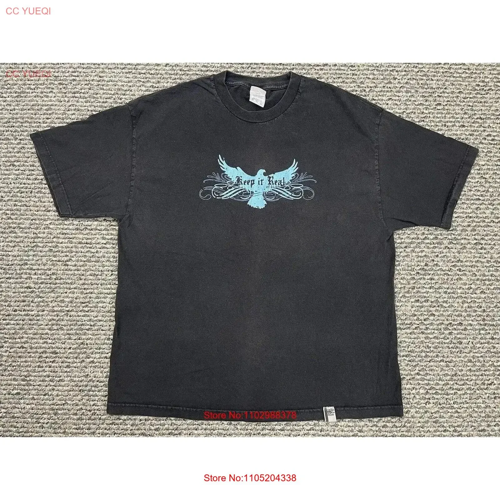 تي شيرت كلاسيكي Keep It Real Tour للكبار مقاس XL أسود لفرقة الحفلات الموسيقية قطن الولايات المتحدة الأمريكية ملابس مصممة مغسولة عتيقة متعددة الاستخدامات #1