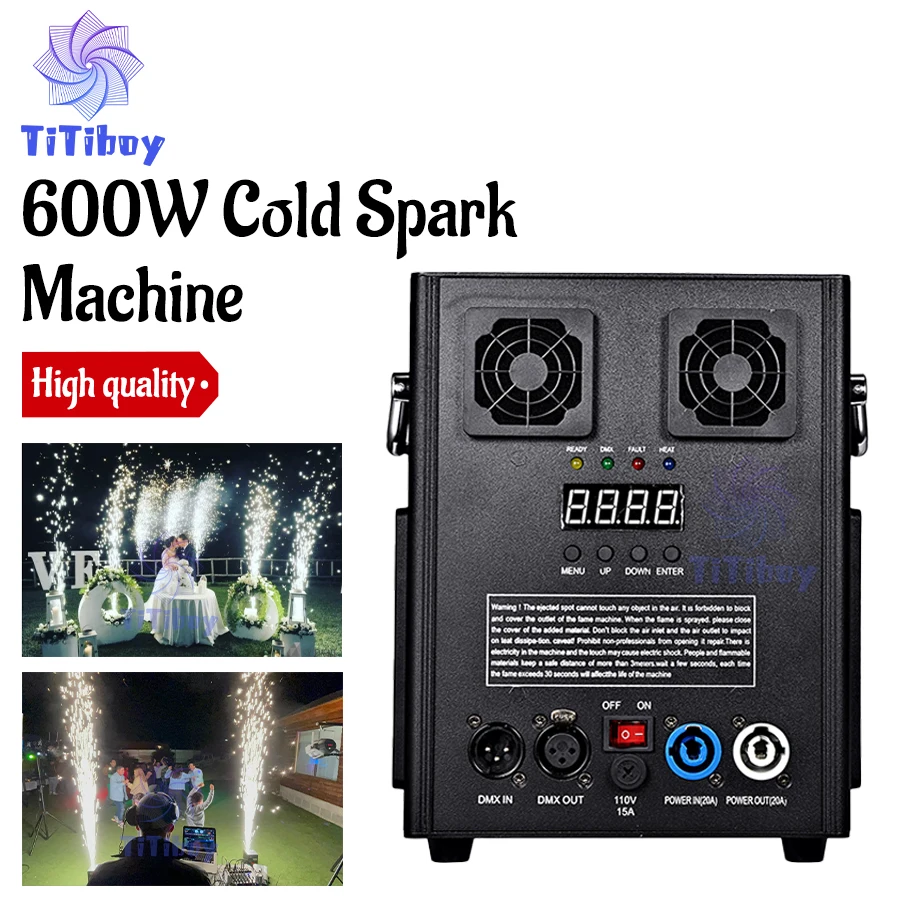 

0 Tax 1-12Pcs 600W Cold Spark Machine DMX Remote Control With LCD Display 600W Cold Firework Machine Fountain Cold Sparkular Mac