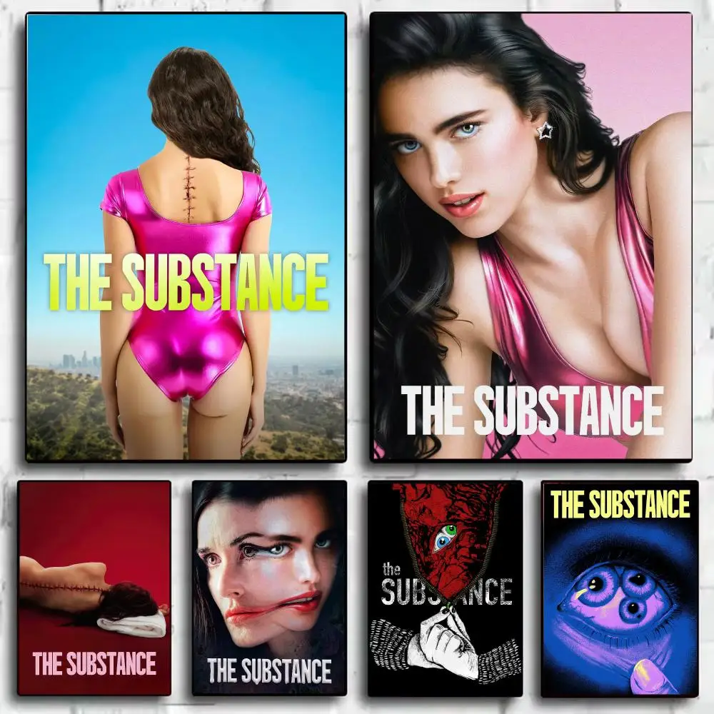 Movie-T-The Substance Poster Modern  Wall Art Aesthetic Minimalist Bedroom Decor Cafe Home Gift