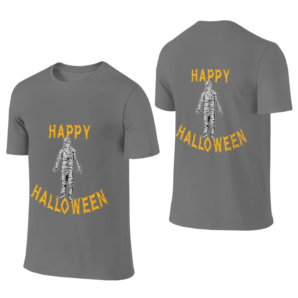 Mummy Halloween Holiday T Shirt Lightweight Reversible T-shirt Korean Style Salt Style Durable Short Sleeve