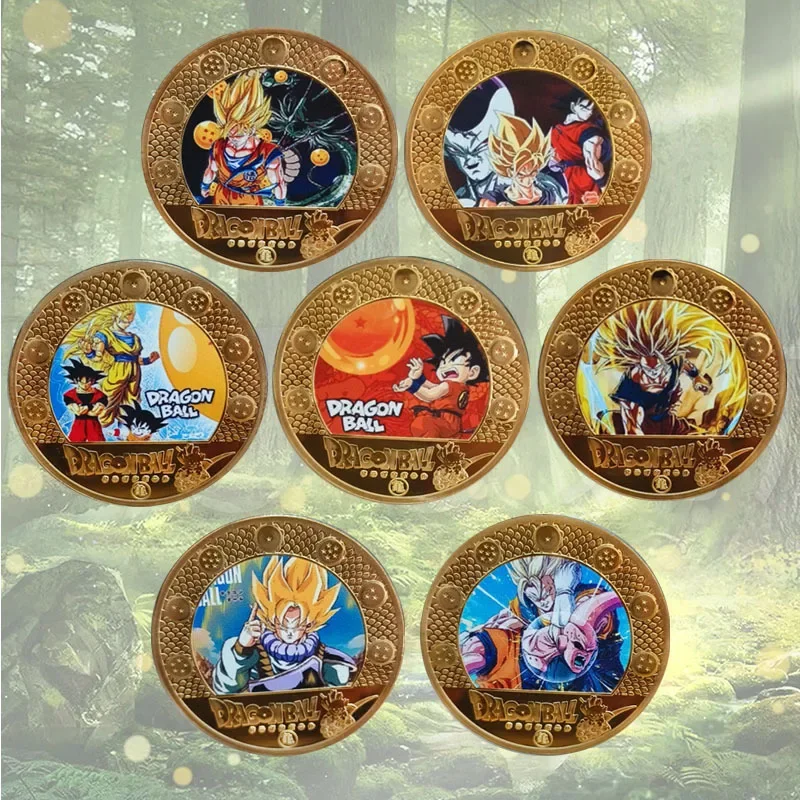 

Dragon Ball Anime Collection Coin Commemorative Coin Super Saiyan Gold Metal Coin Children's Toy Gift