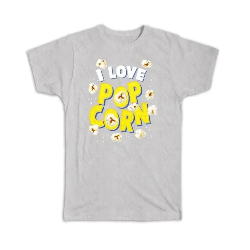 I love Popcorn Retro Vintage Pop Art Food Movies Cinema Theater T shirt