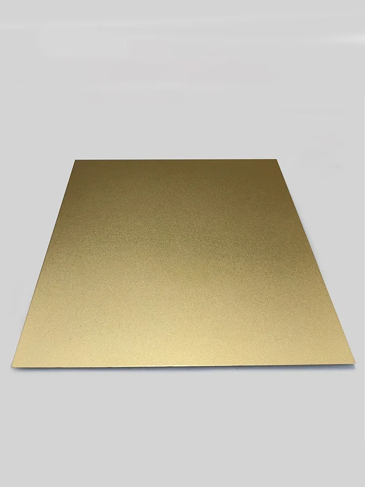 Aluminum Alloy Flat Plate, Gold Sandblasted Anodized Aluminum Plate, Thickness 0.8mm-1.2mm