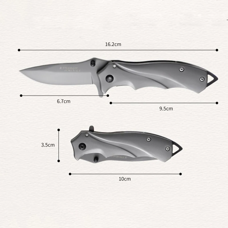 Cuchillo plegable de bolsillo para acampar, cuchillos de hoja de acero inoxidable de alta dureza, cuchillos de bolsillo multifuncionales, cuchillo de supervivencia al aire libre