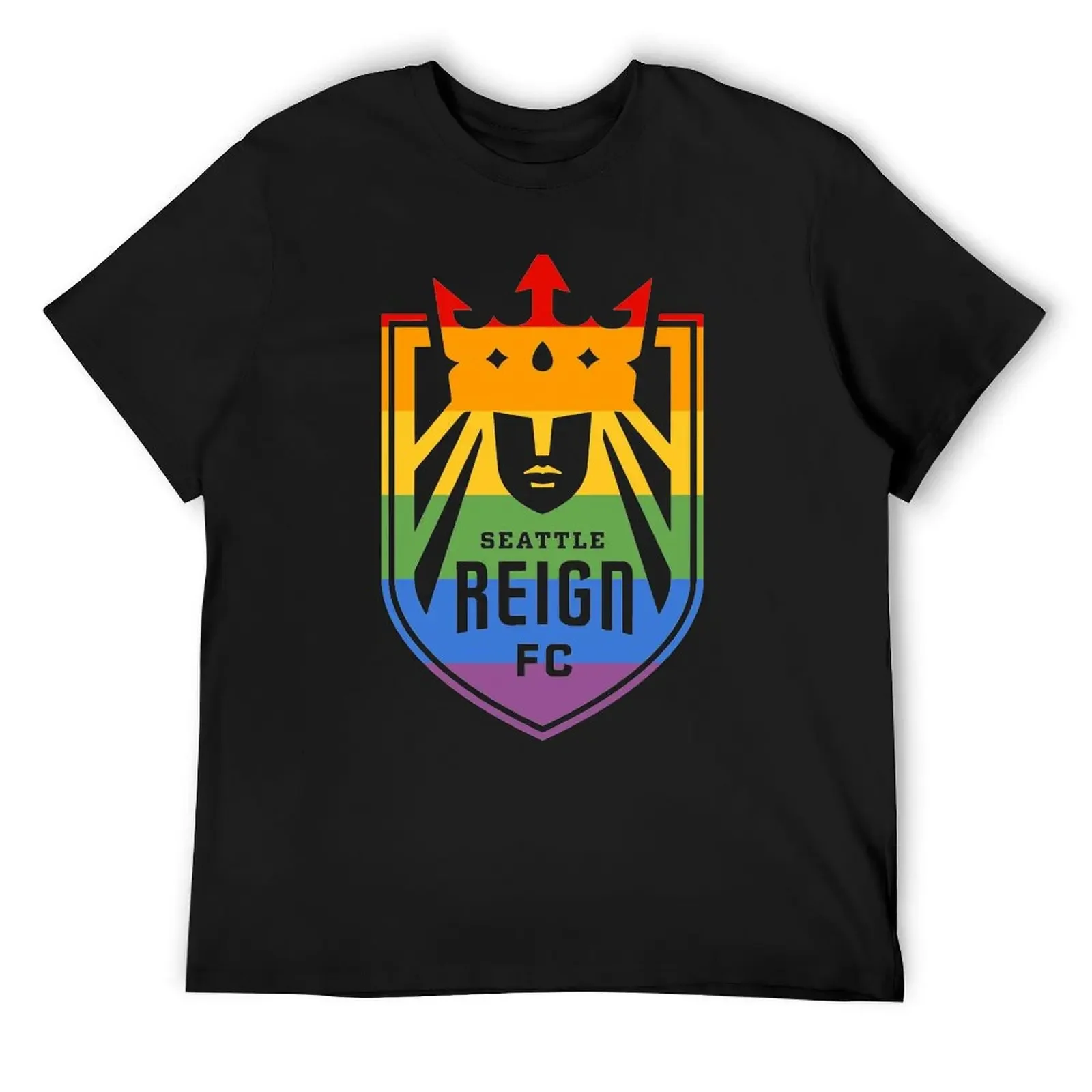 Seattle Reign FC Pride T-Shirt tops vintage clothes graphics korean fashion men clothes