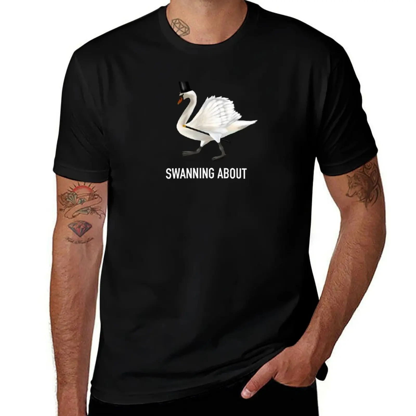 

Swanning About T-Shirt Relaxed Casual Short Sleeve Tee