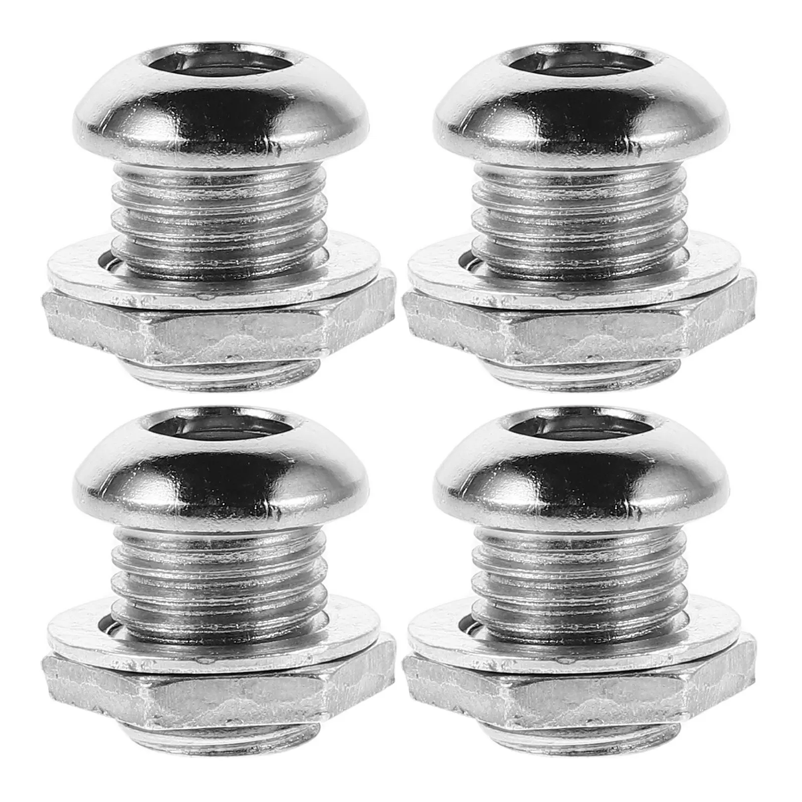 4Pcs Drum Air Vent Screws Snare Drum Ventilation Parts Steel Durability Easy Installation Versatile Compatibility Sound