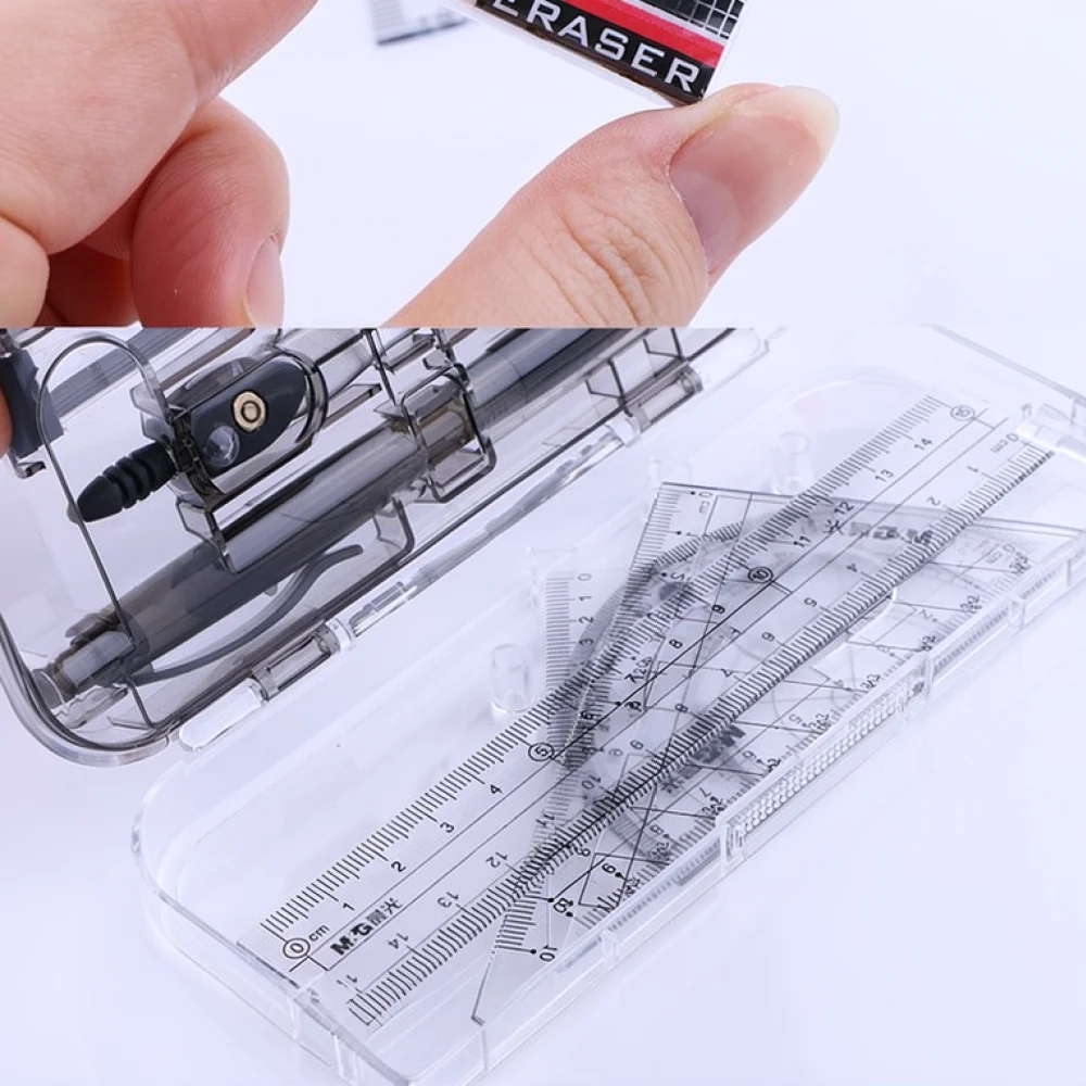 For For M G Math Drafting Geometry Tool Kit Compass Ruler Set School Stationery Drawing Supplies Student Exam Boxed