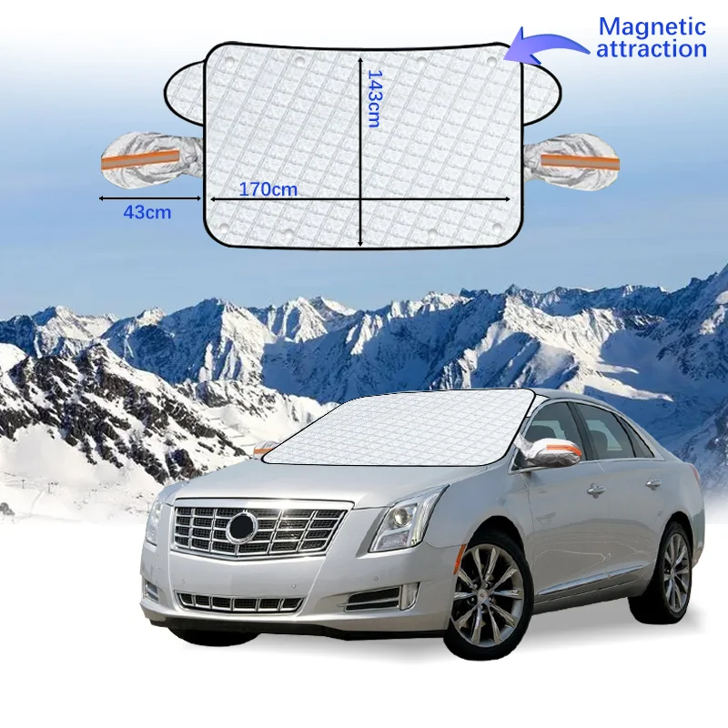 Magnetic Car Windshield Snow Cover Winter Ice-Frost Guard Sun Shade Protector For Cadillac XTS 2013-2018 Exterior Accessories