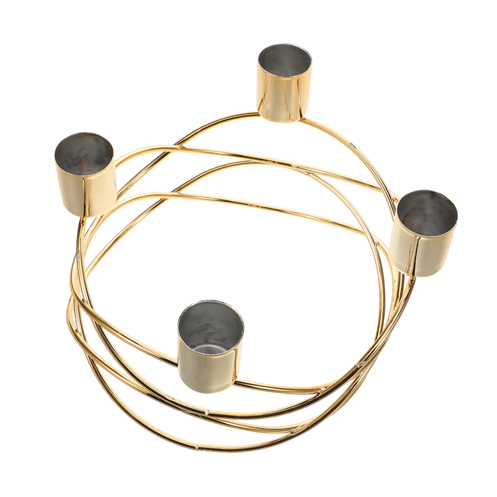 

Golden Holder Taper Holders Stand Decoration Candlestick for Table Centerpiece