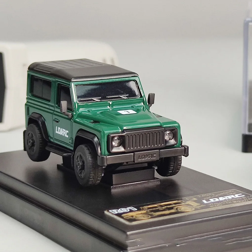 Ldarc r01 rtr 1/64 mini simulação de mesa carro de controle remoto modelo de carro de esteira rolante elétrico 2.4ghz brinquedos para adultos e crianças