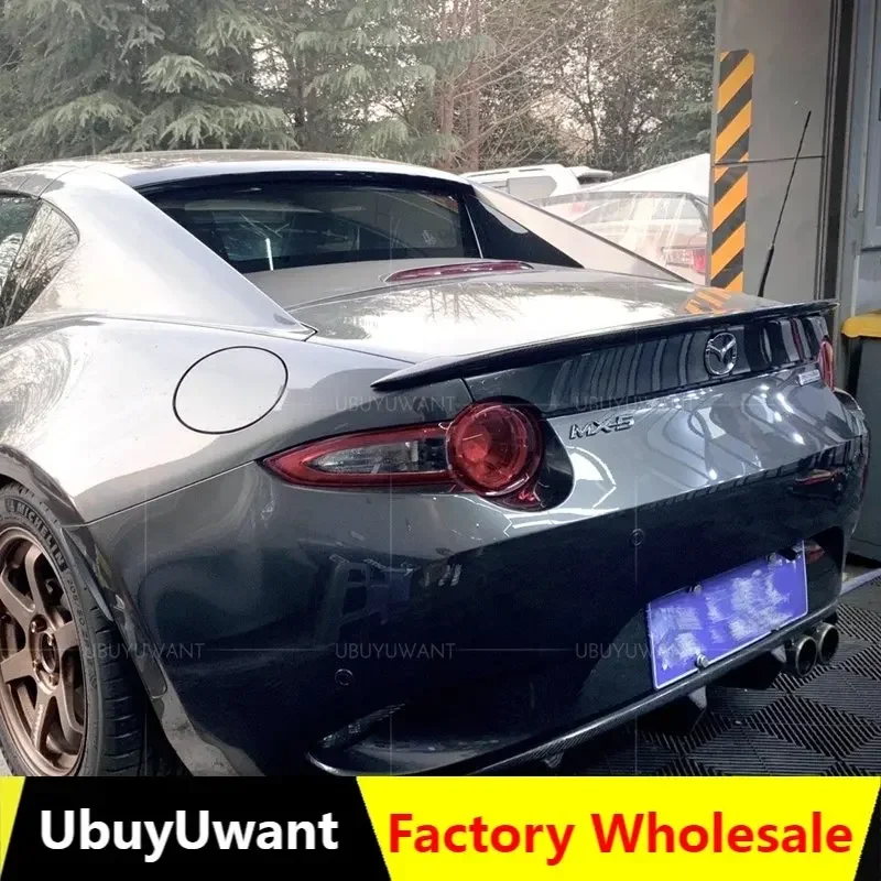 For MAZDA MX5 MX-5 FRP/CARBON FIBER ND Miata Garage Vary Style Rear Tail Wing Decoration For Mazda Mx5 2016-2019