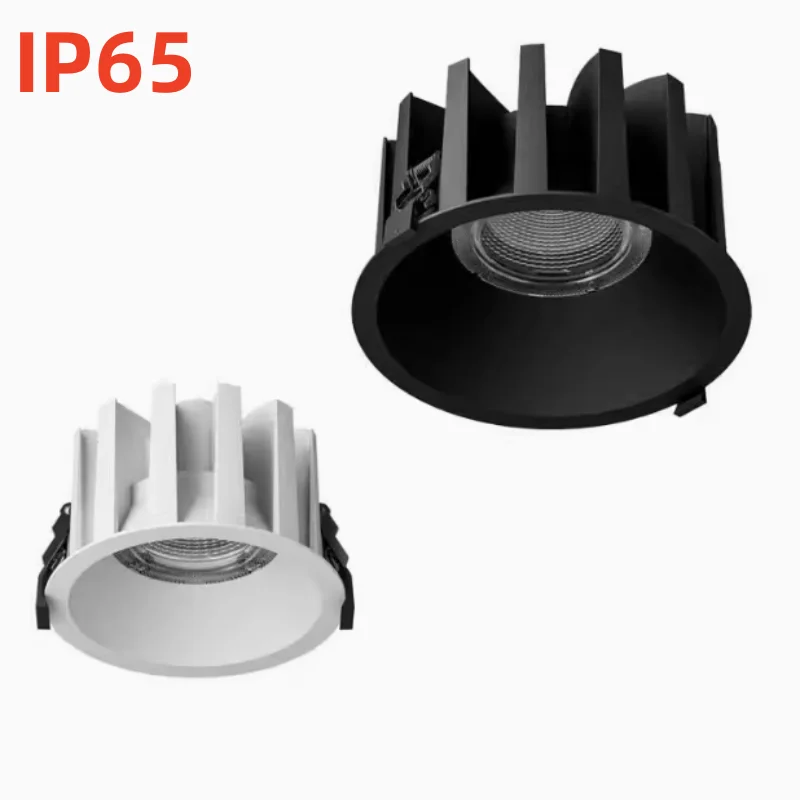 IP65  Full spectrum 98 shows high-end all aluminum ultra-thin waterproof downlight anti-glare IP65 anti-fog spotlight