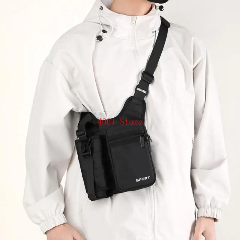 Women Multi-Pocket Shoulder Bag Practical Waist Bag Nylon Messengers Bag Female Tacticals Crossbody Bag for Outdoor