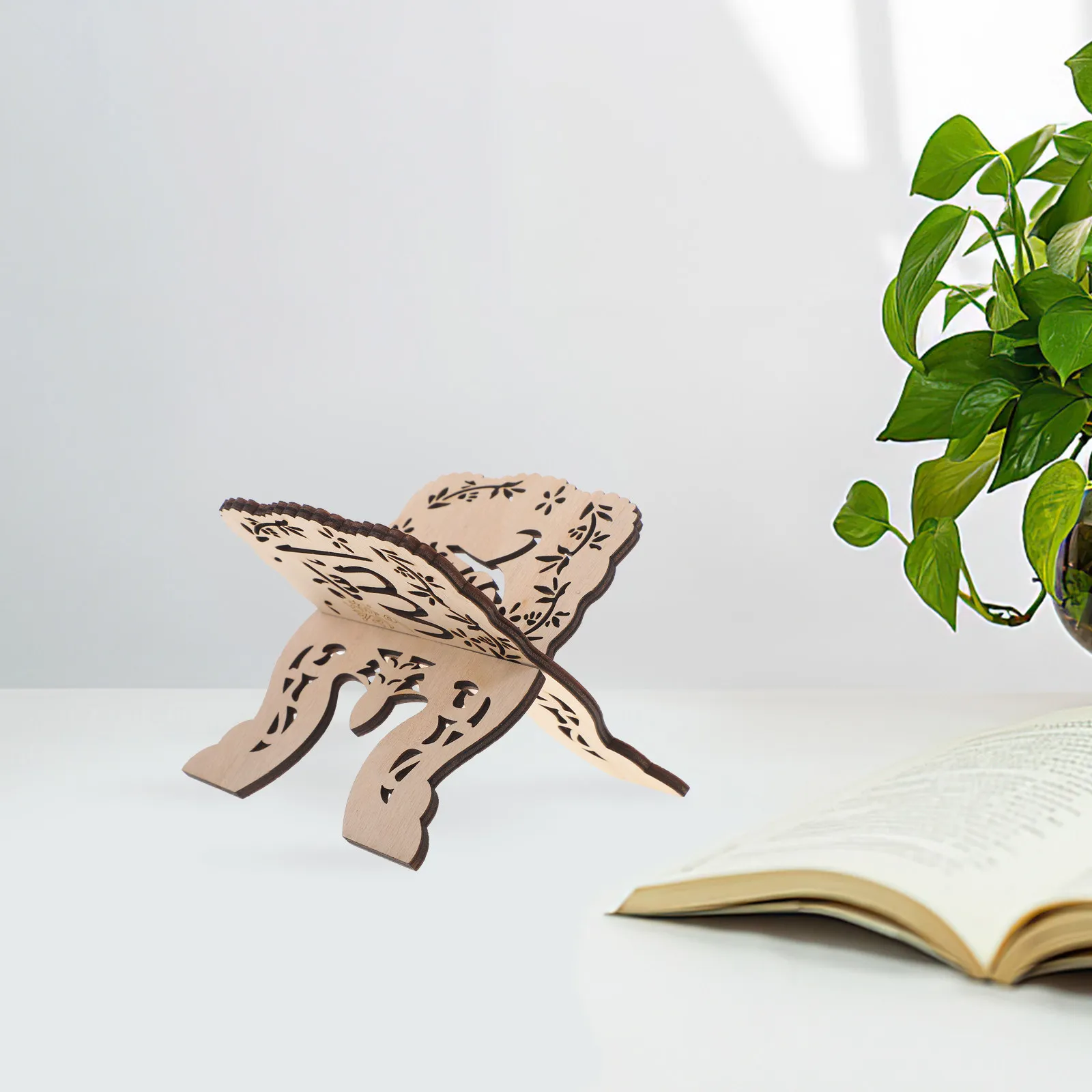 Wooden Book Stand For Book Stand For Bedside Table Christmas Table Decor Desktop Reading Music Scores Bible Quran