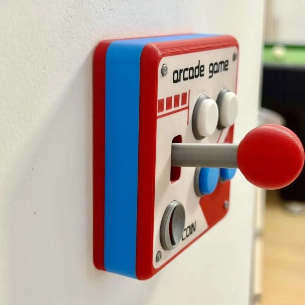 86 Switch Panel Cover Retro Arcade Style Joystick Design Wall Switch Plate Wall Switch Decor Red Blue White