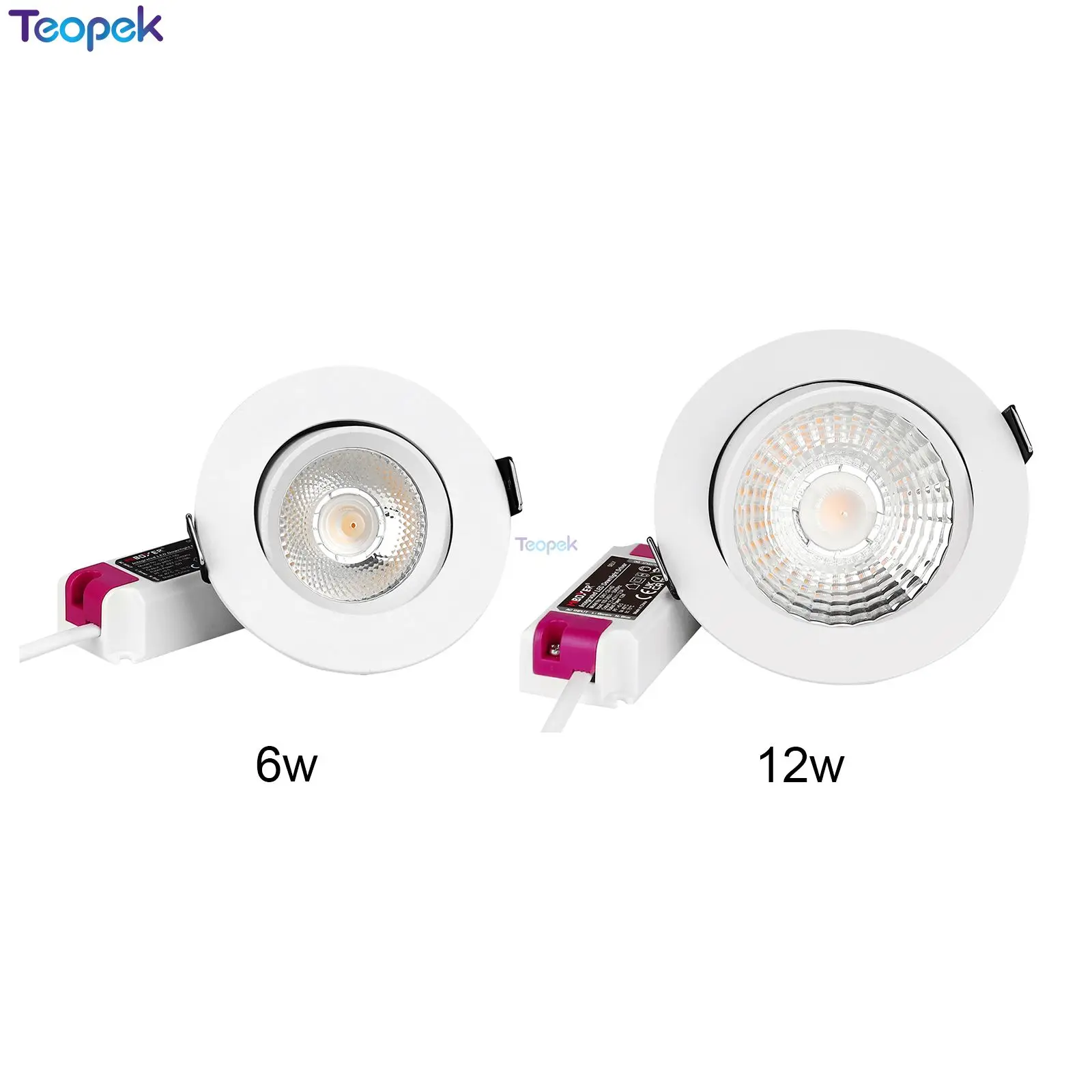 MiBoxer 6W 12W LED Downlight None Dimmable Warm White 2700K AC 110V 220V Rotate 30 Beam Angle Ceiling Lamp DW1-06A-ND DW1-12A-ND