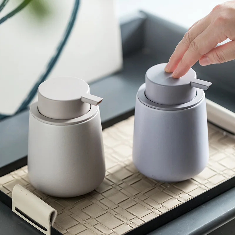 

Nordic ceramic foaming bottle, hand sanitizer, body wash, shampoo, mousse foam press sub-bottle