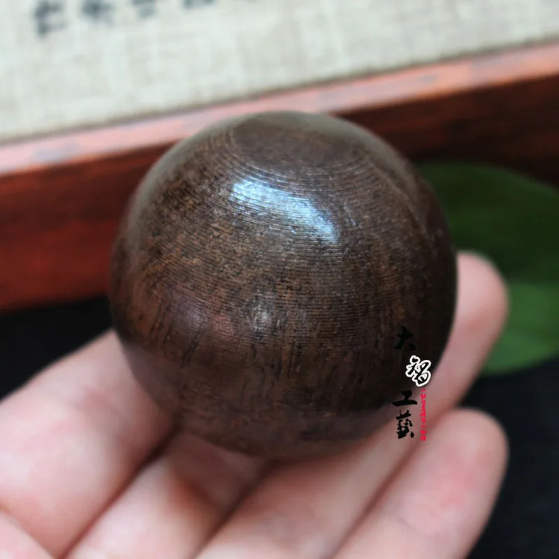 Agarwood fitness , , -held massage , black or gray solid wood hand ball