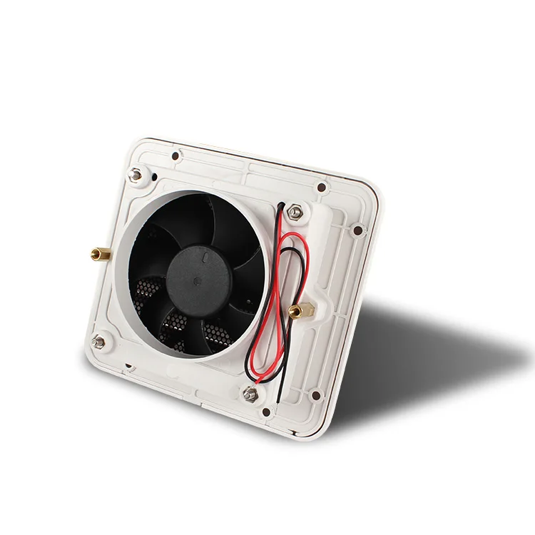 

TYTXRV DC 12V Camper Part White UV-Resistance Noiseless Air Louvre Grilles Caravan Vent Side Air Outlet Ventilation Exhaust Fan