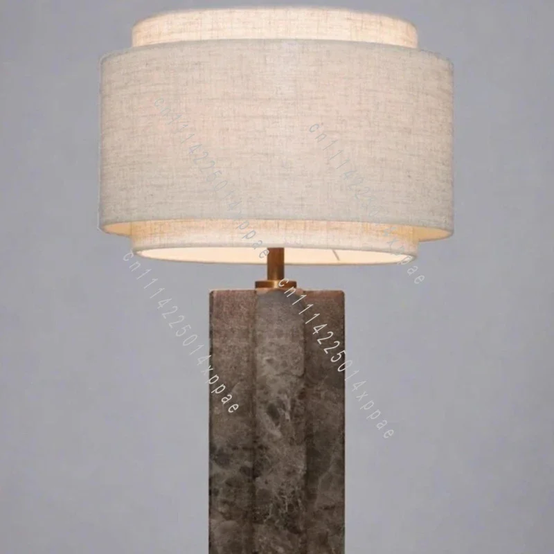 Living Room Study Bedroom Bedside Hotel Model Room Table Lamp Simple Light Luxury Marble Table Lamp Designer High Sense