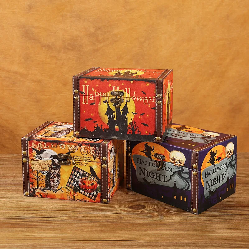 

Halloween Sugar Candy Storage Box Halloween Commemorative Creative Personality Gift Box Ghost Festival Candy Packaging Box