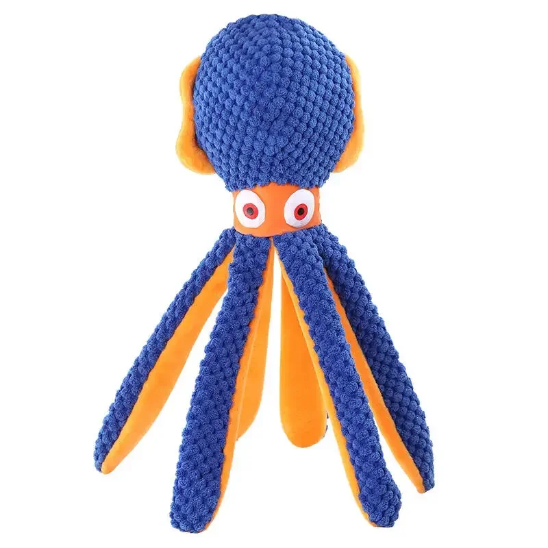 Plush Dog Toys Octopus Squeaky Toys for Teething Soft Durable Interactive Dog Chew Toys for Puppies Dog Accessories