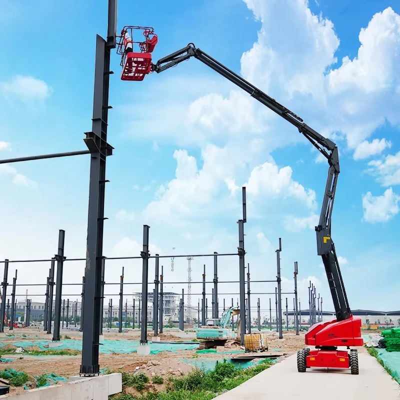 8m/12m/14m/16m Factory Electric Hydraulic Articulated Boom Lift Curved Arm Elevator Articulating Arm Man Lift Rental