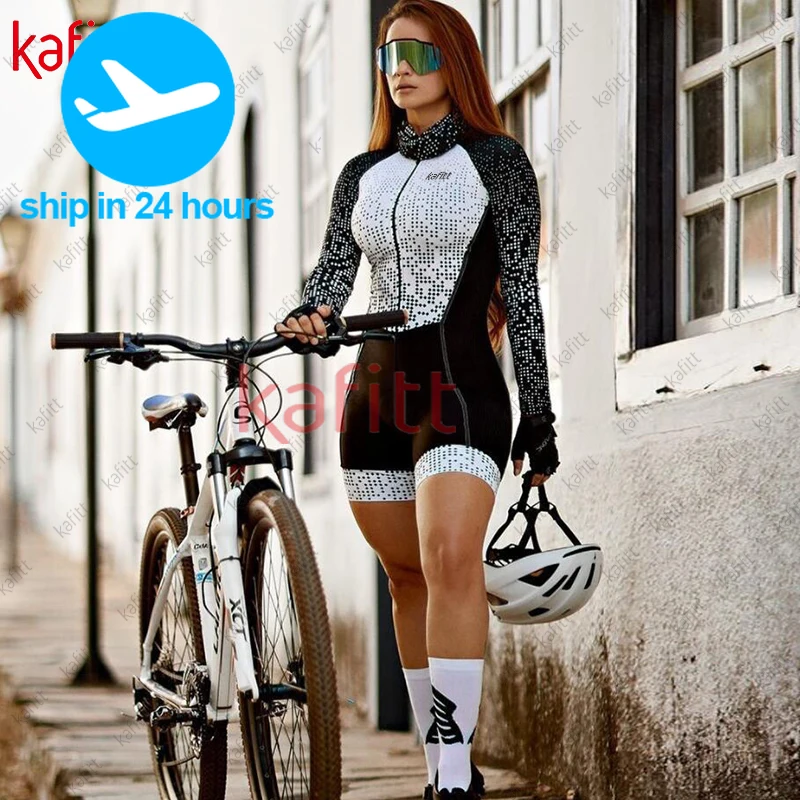 Kafitt Cycling Women's Cycling Overalls Brazil  Shirt Full Cycling Winter Bermuda Women's Cycling Clothing Promotion